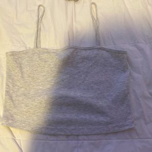 Gray crop top size m, from forever 21